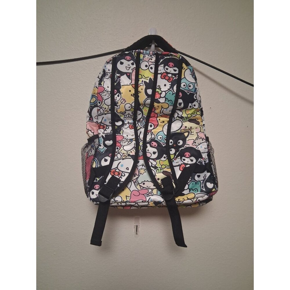 Hello Kitty and Friends School Backpack Laptop Holder Pockets Colorful New - Picture 2 of 4
